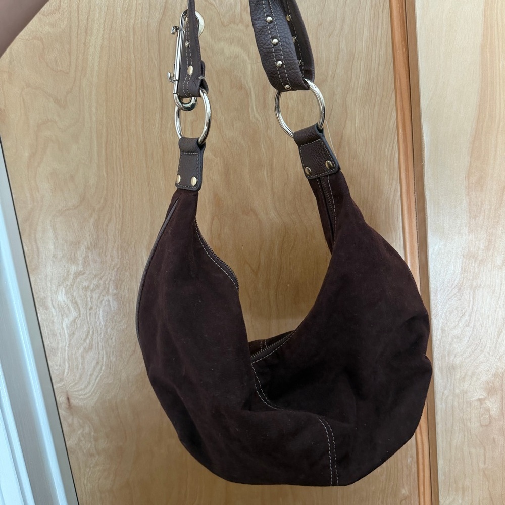 Kathy Van Zeeland Suede Bag